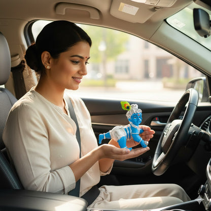 Crawling Laddu Gopal Murti - Silver Plated