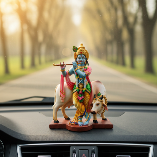 Lord Krishna With Cow